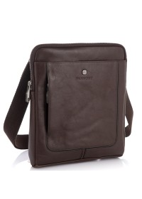 Мужская кожаная коричневая сумка на плечо Blamont P7912031C