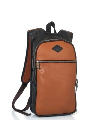 Кожаный мужской оригинальный коричневый рюкзак Tiding Bag S-JMD10-0006C