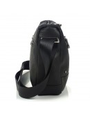 Фотография Мужской черный кожаный горизонтальный мессенджер Tiding Bag S-JMD10-2058A