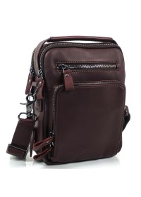 Мужская коричневая кожаная сумка - барсетка Tiding Bag S-JMD10-5005C