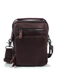 Мужская коричневая кожаная сумка - барсетка Tiding Bag S-JMD10-5005C