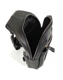 Фотография Слинг черный кожаный мужской Tiding Bag S-JMD10-6023A