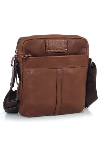 Мужской коричневый кожаный мессенджер Tiding Bag S-JMD10-8017C