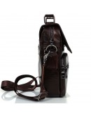 Фотография Мужская кожаная коричневая сумка - барсетка Tiding Bag S-M-7476C