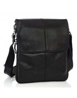 Мужская кожаная черная сумка на плечо Bexhill S-N2-8005A-2