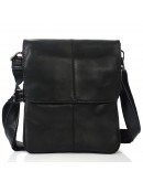 Фотография Мужская кожаная черная сумка на плечо Bexhill S-N2-8005A-2