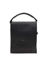 Мужская кожаная сумка с ручкой и на плечо Ricco Grande T1tr0020bl-black