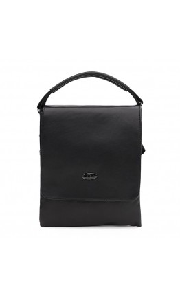 Мужская кожаная сумка с ручкой и на плечо Ricco Grande T1tr0020bl-black