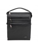 Фотография Мужская кожаная черная сумка - барсетка Ricco Grande T1tr0025bl-black