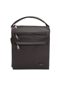 Мужская кожаная коричневая сумка - барсетка Ricco Grande T1tr0025br-brown