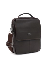 Мужская кожаная коричневая сумка - барсетка Ricco Grande T1tr0044br-brown