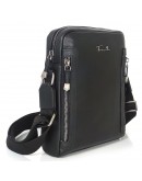 Фотография Мужская сумка через плечо черная кожаная Tavinchi TV-F-SM8-1007A