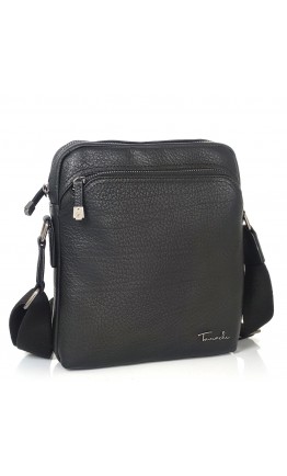 Мужская сумка через плечо черная кожаная Tavinchi TV-F-SM8-9686-4A