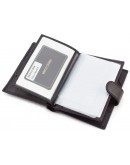Фотография Чёрный кожаный вместительный кошелёк под паспорт Marco Coverna BK010-808