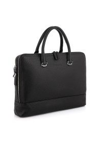 Чёрная кожаная сумка под небольшой ноутбук для мужчин Marco Coverna MC6952-3