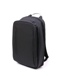 Черный вместительный мужской рюкзак из текстиля Vintage 20490