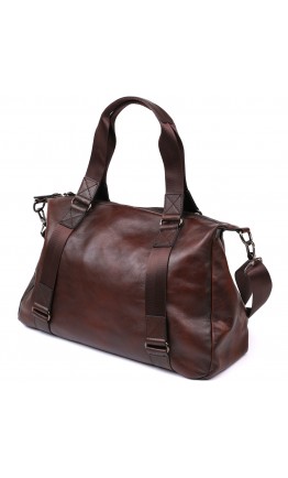 Кожаная коричневая сумка для командировок Vintage 20486