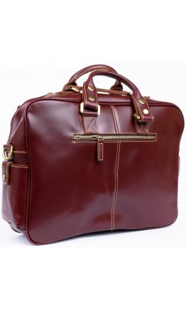 Мужская кожаная бордовая сумка-портфель Vintage 14776