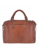 Фотография Кожаная мужская фирменная деловая рыжая сумка Ashwood G34 HONEY