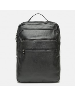 Мужской кожаный черный рюкзак Keizer K1519-black
