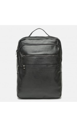 Мужской кожаный черный рюкзак Keizer K1519-black