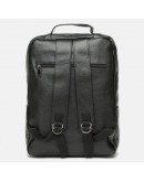 Фотография Мужской кожаный черный рюкзак Keizer K1519-black