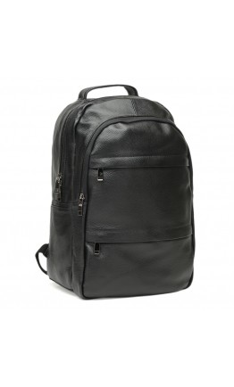 Кожаный мужской рюкзак черный Keizer K1883-black