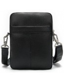 Фотография Компактная черная мужская сумка на плечо Vintage 14885