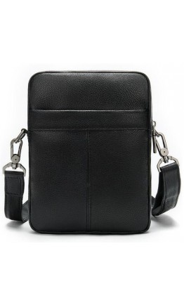 Компактная черная мужская сумка на плечо Vintage 14885