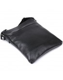 Фотография Кожаная мужская сумка через плечо черная SHVIGEL 11603