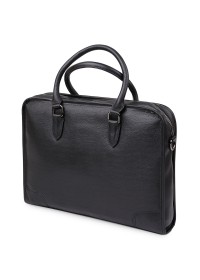 Кожаная мужская сумка для ноутбука черная Vintage 20375