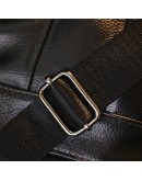 Фотография Кожаная небольшая мужская черная сумка Vintage 20370
