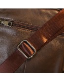 Фотография Кожаная коричневая мужская сумка через плечо Vintage 20458