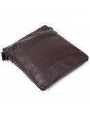 Фотография Кожаная мужская сумка через плечо коричневая SHVIGEL 11601