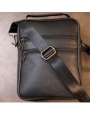 Фотография Кожаная мужская сумка на плечо Vintage 20393 черная