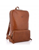 Фотография Кожаный вместительный рюкзак светло-коричневого цвета Newery N1023GCR