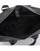 Фотография Чёрная сумка кожаная для ноутбука и документов Newery N6516KA