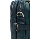 Фотография Мужская зеленая деловая кожаная сумка портфель Newery N9523GR