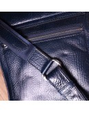 Фотография Мужская кожаная синяя сумка на плечо KARYA 20840