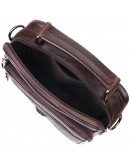 Фотография Коричневая мужская кожаная сумка барсетка Vintage 21272
