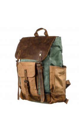 Рюкзак тканевый с боковыми карманами Vintage 20112
