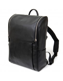Черный кожаный мужской рюкзак Vintage 14523