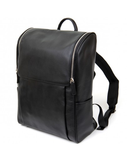 Фотография Черный кожаный мужской рюкзак Vintage 14523