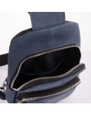 Фотография Мужской кожаный винтажный синий слинг Newery N9012KB