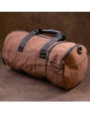 Фотография Тканевая коричневая сумка спортивная Vintage 20643