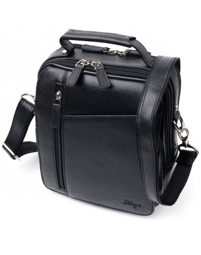 Фотография Кожаная практичная мужская сумка - барсетка KARYA 20899
