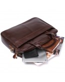 Фотография Мужская коричневая кожаная сумка для ноутбука Vintage 20681