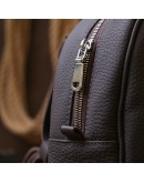 Фотография Женский черный рюкзак из натуральной матовой кожи Shvigel 16325