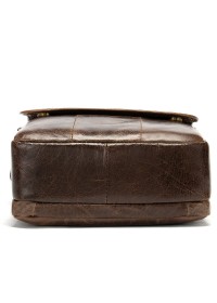 Мужская кожаная коричневая сумка на плечо Vintage 14945