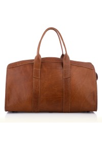 Светло-коричневая дорожная сумка из натуральной кожи Newery N1970GCR